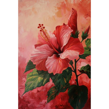 Hibiscus Flower Acrylic Canvas